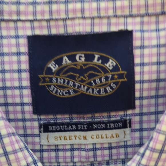 Classic Purple Checkered Dress Shirt - Picture 3 of 8